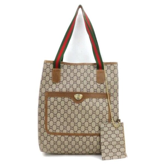 Gucci Handbags - Auth Gucci Sherry Line Tote Bag And #5940G17